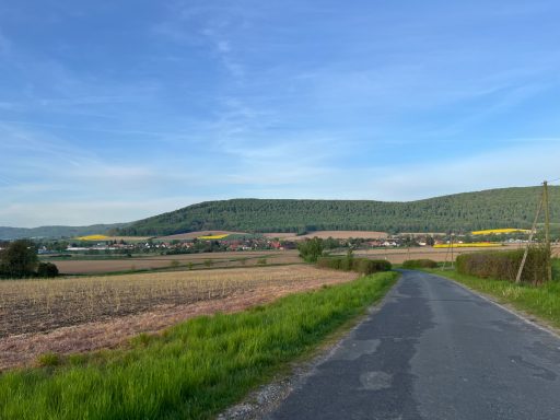 Blick aus dem Feld auf Marienau